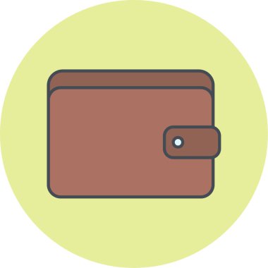 cüzdan ikonu vektör illüstrasyonu