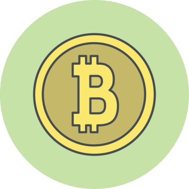 Eğilim biçimi izole edilmiş arkaplanda bitcoin simgesi