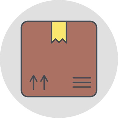 Bir dağıtım simgesinin vektör illüstrasyonu