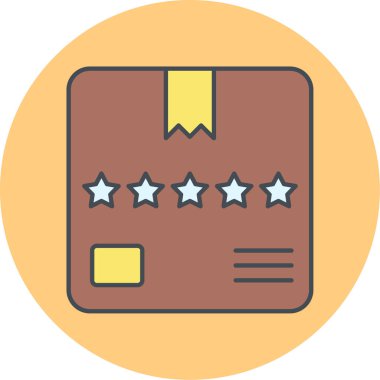 Bir hediye simgesinin vektör illüstrasyonu