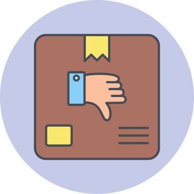 Bir hediye simgesinin vektör illüstrasyonu