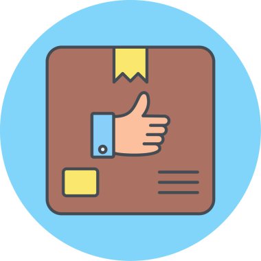 Bir hediye kutusu simgesinin vektör çizimi