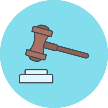 kanun simgesi vektör illüstrasyonu