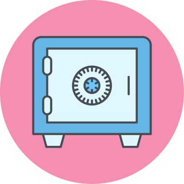 Modern güvenlik simgesinin vektör illüstrasyonu