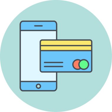 Kredi kartı vektör simgesi