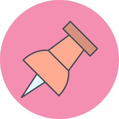 pin simgesi vektör illüstrasyonu