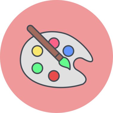 Boya fırçası. Basit tasarım