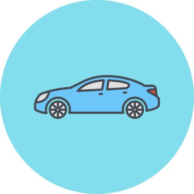 araba simgesi vektör illüstrasyonu