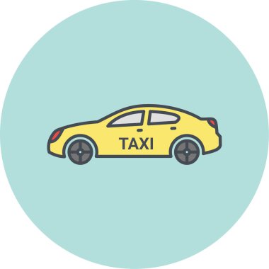 - Araba. Web simgesi basit illüstrasyon