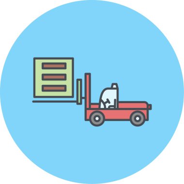 Modern b 'nin vektör çizimi kamyon simgesinden yoksun