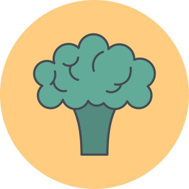 Sebze simgesinin vektör illüstrasyonu