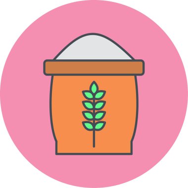 Modern b 'nin vektör illüstrasyonu buğday simgesinden yoksun