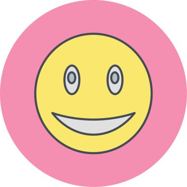 Gülümse ikon vektör illüstrasyonu