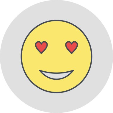 Gülümseme simgesi vektör illüstrasyonu