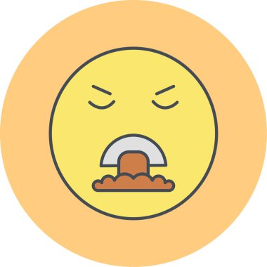 üzgün yüz ifadesi vektör simgesi