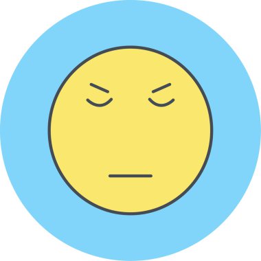 Bir yüz simgesinin vektör illüstrasyonu