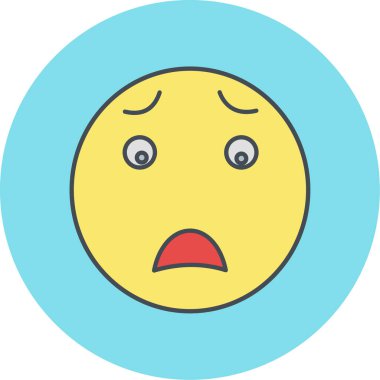 Üzgün bir yüzün vektör çizimi