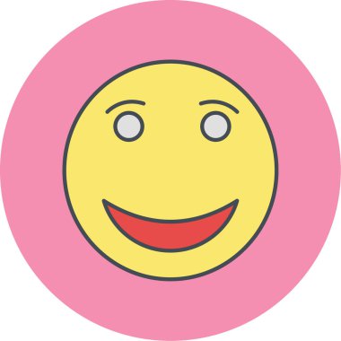 Gülümse ikon vektör illüstrasyonu