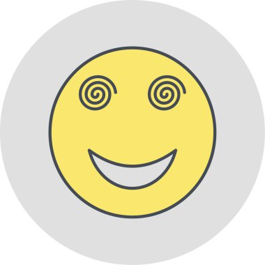 Gülümse ikon vektör illüstrasyonu