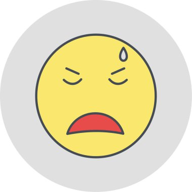 yüz simgesi, vektör illüstrasyonu