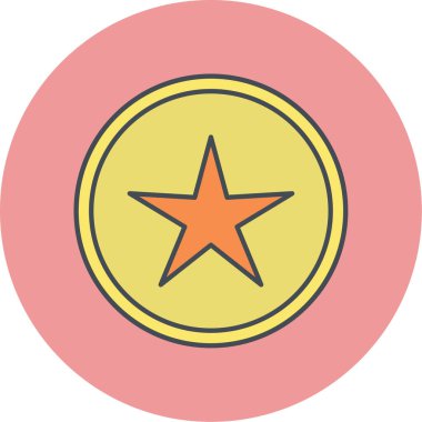 yıldız simgesi vektör illüstrasyonu