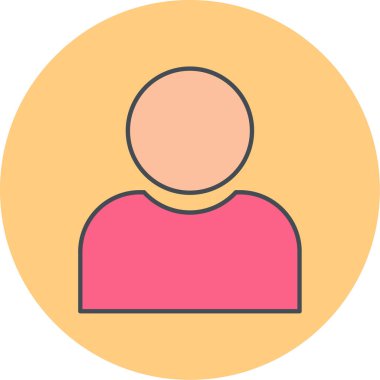 kullanıcı. Web simgesi basit illüstrasyon