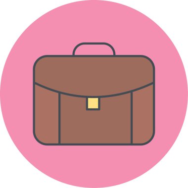 evrak çantası ikonu vektör illüstrasyonu