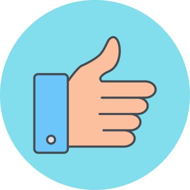 trend düz biçimli izole edilmiş arkaplanda başparmak simgesi