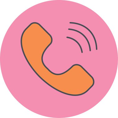 - Telefon. Web simgesi basit illüstrasyon