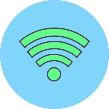 wifi simgesi vektör illüstrasyonu