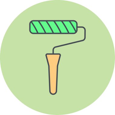 Boya silindiri. Basit resimleme