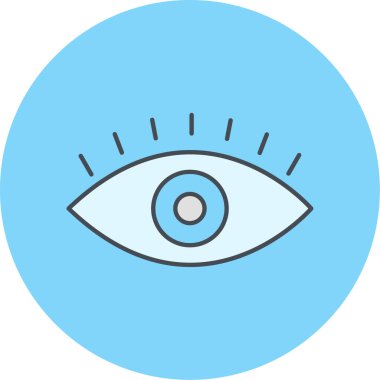 Göz simgesi vektör illüstrasyonu