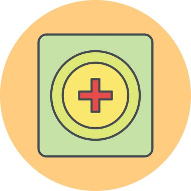 ekle. Web simgesi basit illüstrasyon