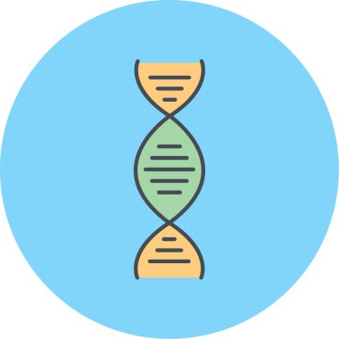 DNA simgesi vektör illüstrasyonu