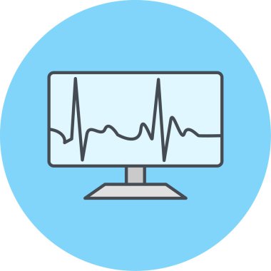 Modern bilgisayar simgesinin vektör illüstrasyonu