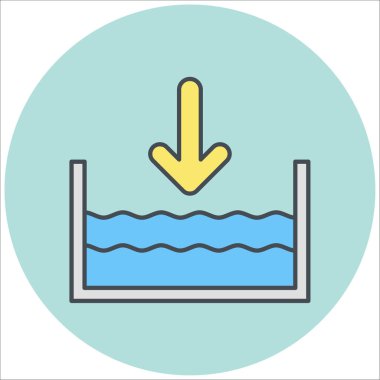 Yükle. Web simgesi basit illüstrasyon