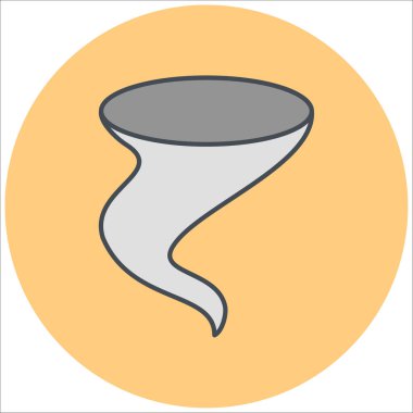 Tornado simgesi vektör illüstrasyonu