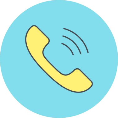 Telefon simgesi vektör illüstrasyonu