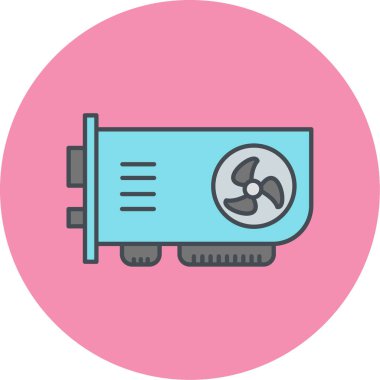 Endüstriyel simge vektör illüstrasyonu