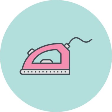 Ütü yapıyorum. Web simgesi basit tasarım