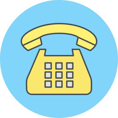 - Telefon. Web simgesi vektör illüstrasyonu