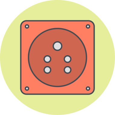 çip, dairesel simge vektörü