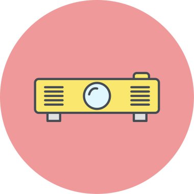 video projektör simgesi. Web tasarımı