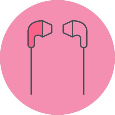 Kulaklık simge vektör çizim