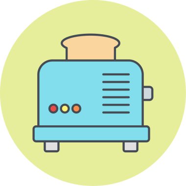 tost makinesi vektör illüstrasyonu