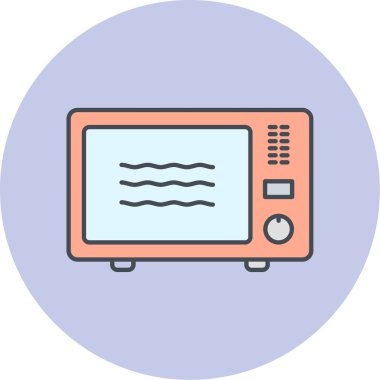 mikrodalga simge vektör çizim