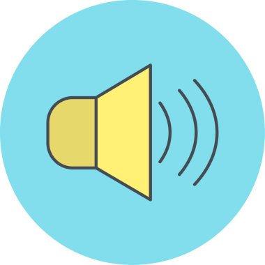 ses simgesi vektör illüstrasyonu