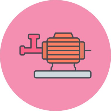 Dairesel testere simgesinin vektör illüstrasyonu