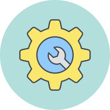 Basit simge, vektör illüstrasyonu