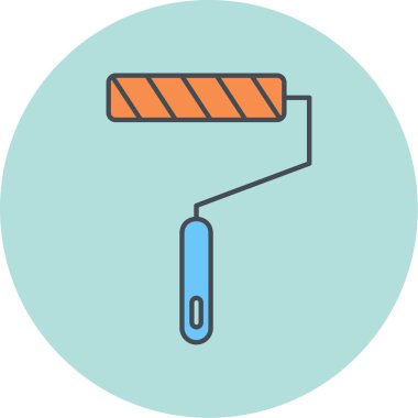 Boya silindiri. Basit resimleme